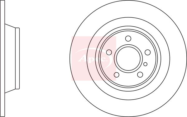 Apec Brake Disc DSK3275 - image 2