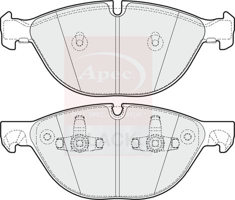 Apec Brake Pads Set PAD1615B - image 2