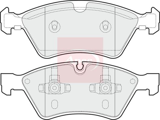 Apec Brake Pads Set PAD1441 - image 2