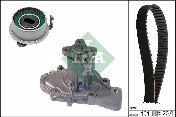 INA Timing Belt Kit & Water Pump 530035530 - image 2