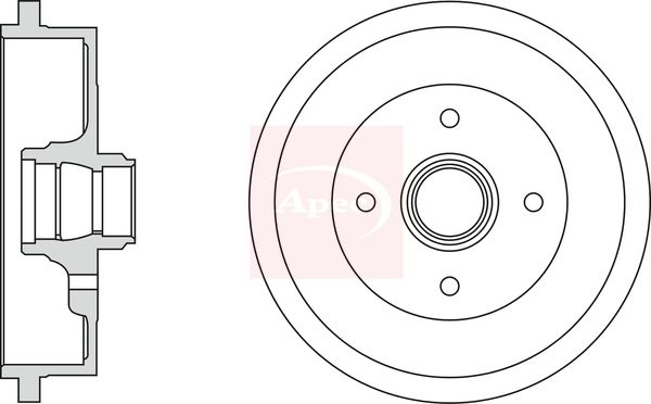 Apec Brake Drum DRM9154 - image 2