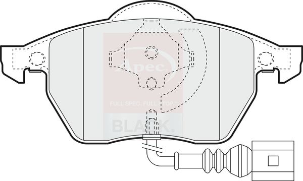 Apec Brake Pads Set PAD1110B - image 2
