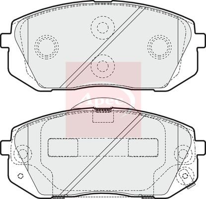 Apec Brake Pads Set PAD1617 - image 2