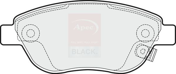 Apec Brake Pads Set PAD1533B - image 2