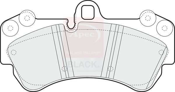 Apec Brake Pads Set PAD1314B - image 3