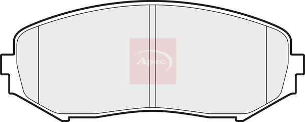 Apec Brake Pads Set PAD1596 - image 2