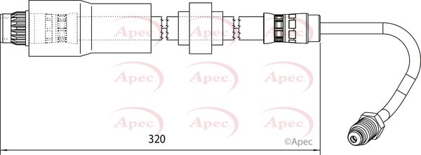 Apec Brake Hose HOS4119 - image 2