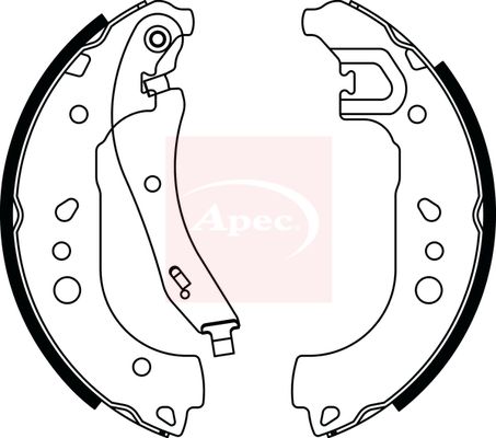 Apec Brake Shoes Set SHU835 - image 2