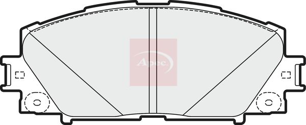 Apec Brake Pads Set PAD1748 - image 2