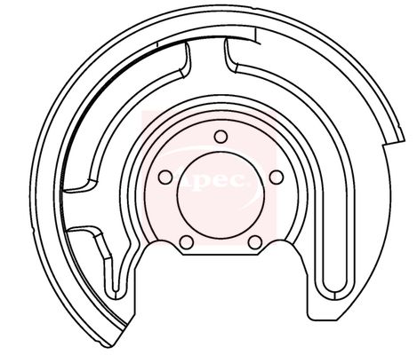 Apec Brake Disc Splash Panel ASG1156 - image 2