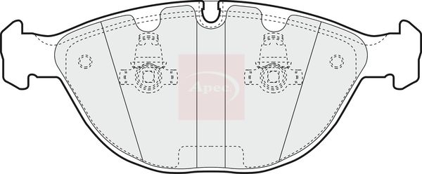Apec Brake Pads Set PAD1232 - image 2