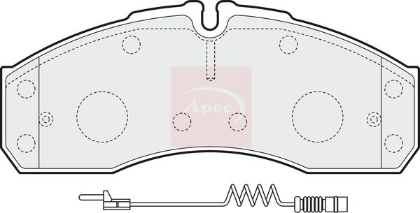 Apec Brake Pads Set PAD1541 - image 2