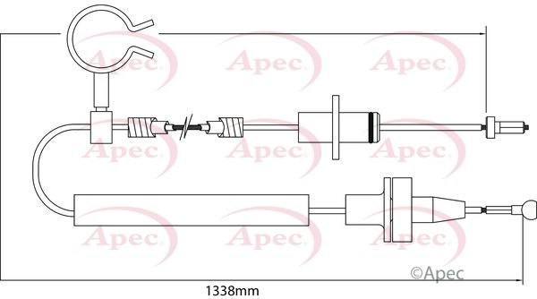Apec Clutch Cable CAB5002 - image 2