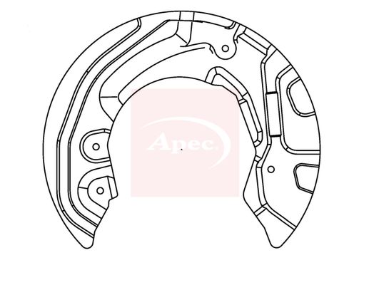 Apec Brake Disc Splash Panel ASG1019 - image 2