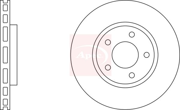 Apec Brake Disc DSK972 - image 2