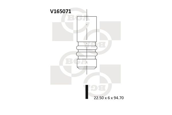 BGA Exhaust Valve V165071 - image 2