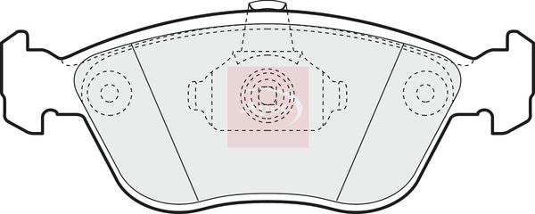 Apec Brake Pads Set PAD1375 - image 2