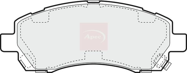 Apec Brake Pads Set PAD1097 - image 2