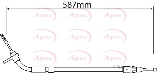 Apec Handbrake Cable CAB1549 - image 2