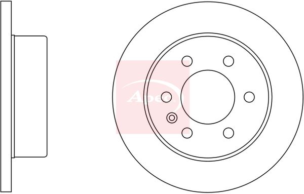 Apec Brake Disc DSK2449 - image 2