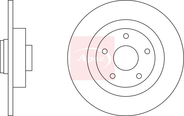 Apec Brake Disc DSK2680 - image 2