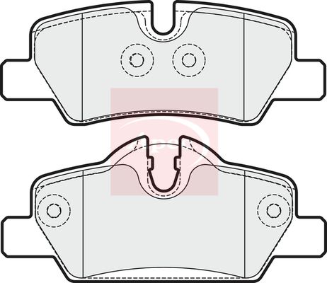 Apec Brake Pads Set PAD2029 - image 2