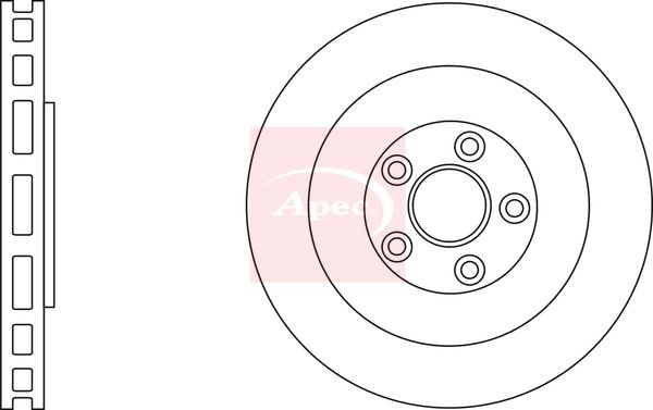 Apec Brake Disc DSK3201 - image 2