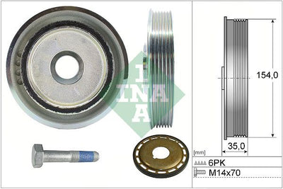 INA Crankshaft Pulley (tvd) 544011221