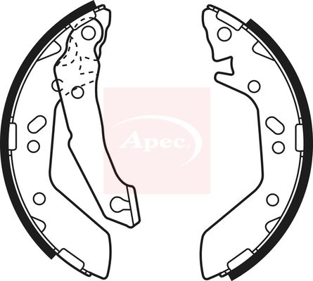 Apec Brake Shoes Set SHU627 - image 2