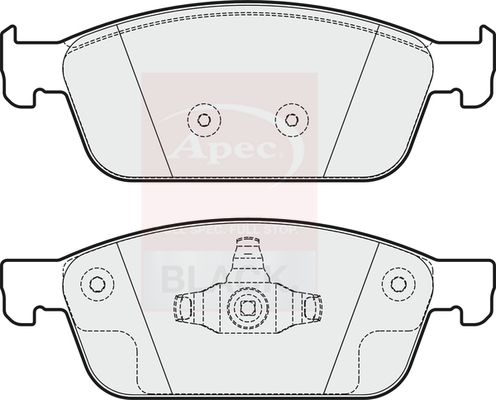 Apec Brake Pads Set PAD1949B - image 2