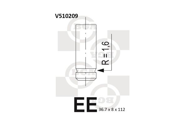 BGA Exhaust Valve V510209 - image 2