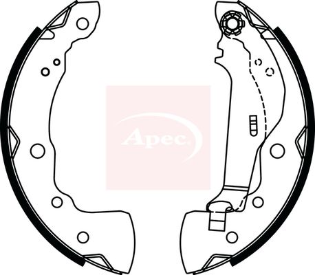 Apec Brake Shoes Set SHU834 - image 2