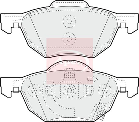 Apec Brake Pads Set PAD1394 - image 2