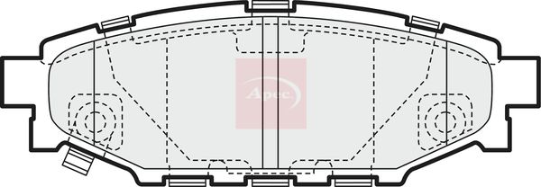 Apec Brake Pads Set PAD1453 - image 2