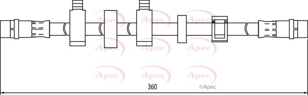 Apec Brake Hose HOS4099 - image 2
