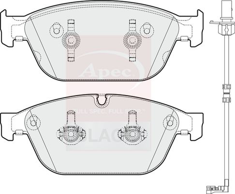 Apec Brake Pads Set PAD1785B - image 3