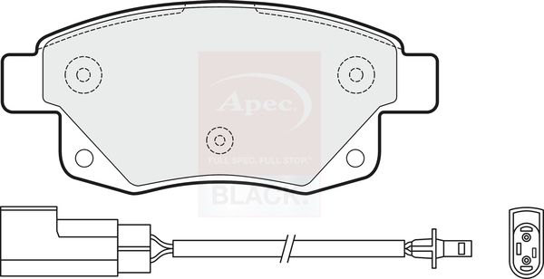 Apec Brake Pads Set PAD1477B - image 2