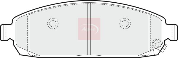 Apec Brake Pads Set PAD1465 - image 2