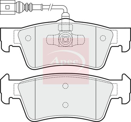 Apec Brake Pads Set PAD1484 - image 2