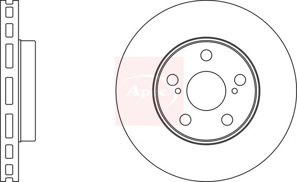 Apec Brake Disc DSK3928 - image 2