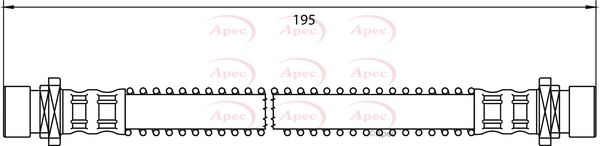 Apec Brake Hose HOS4025 - image 2