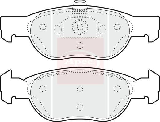 Apec Brake Pads Set PAD1142 - image 2