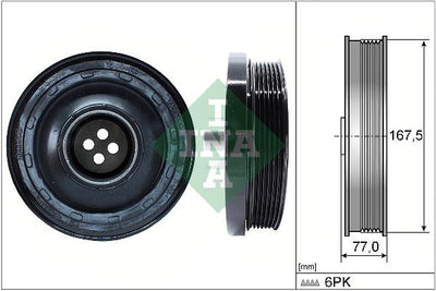 INA Crankshaft Pulley (tvd) 544013710