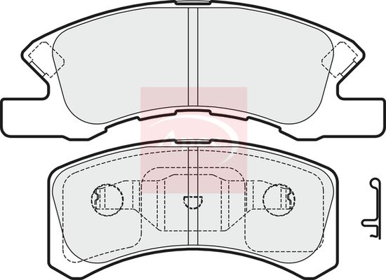 Apec Brake Pads Set PAD1625 - image 2