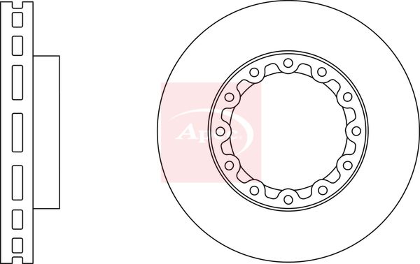 Apec Brake Disc DSK2956 - image 2