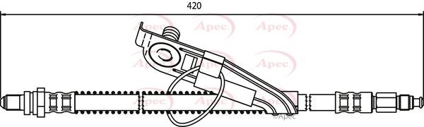 Apec Brake Hose HOS3293 - image 2