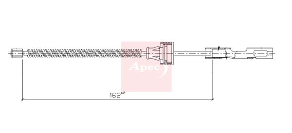 Apec Handbrake Cable CAB1944 - image 2