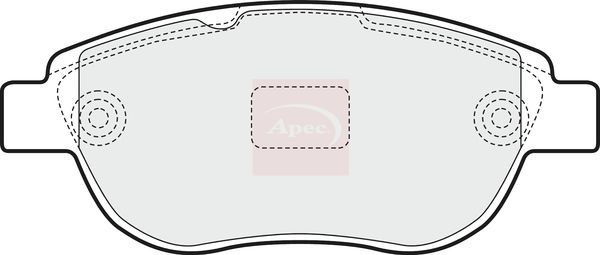 Apec Brake Pads Set PAD1450 - image 2