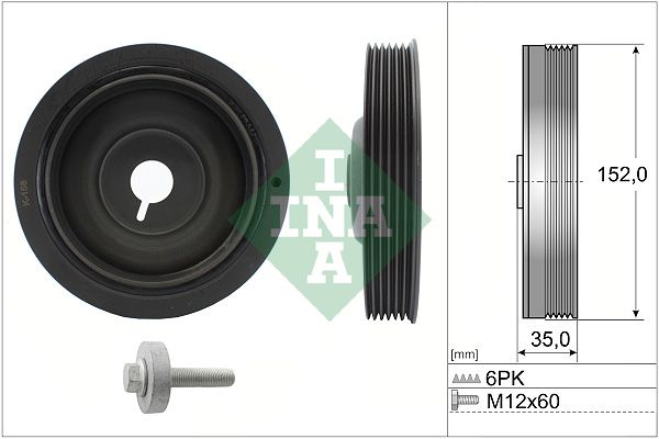 INA Crankshaft Pulley (tvd) 544005420 - image 2