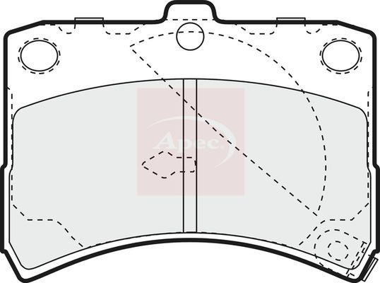 Apec Brake Pads Set PAD1138 - image 2